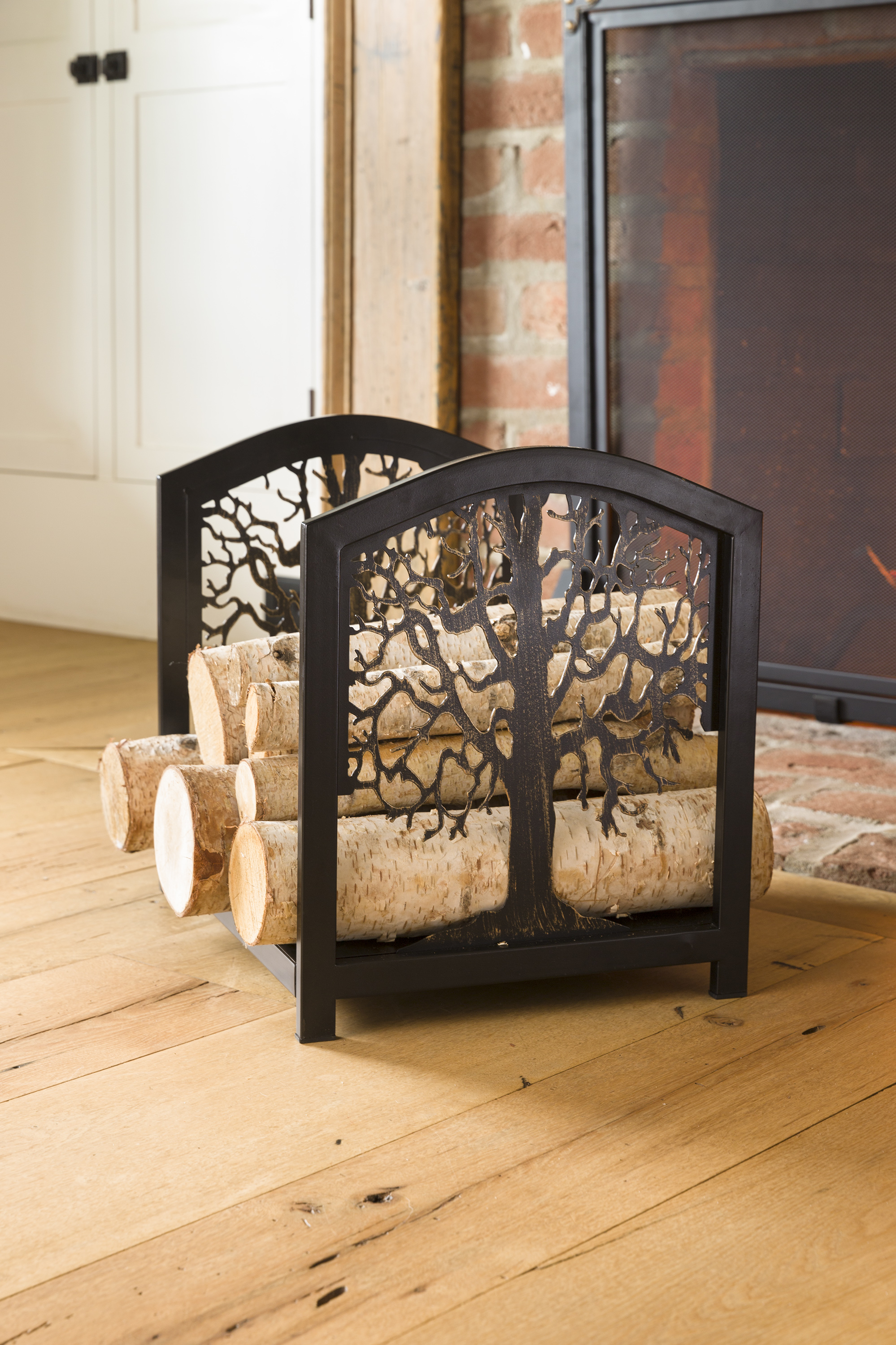 Metal Tree of Life Firewood Log Holder - Walmart.com