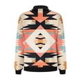 thumbnail image 5 of Feancey Fall Aztec Jackets for Women 2025 Lightweight Zip Up Bomber Jacket Ethnic Style Vintage Long Sleeve Flight Jacket Comfy Elastic Ribbed Varsity Jackets Fall Savings,Yellow,XXL, 5 of 5