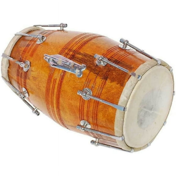 SHREYAS Handmade Wood Dholak SR Amr   Bag Indian Folk Musical Instrument for any Age Group