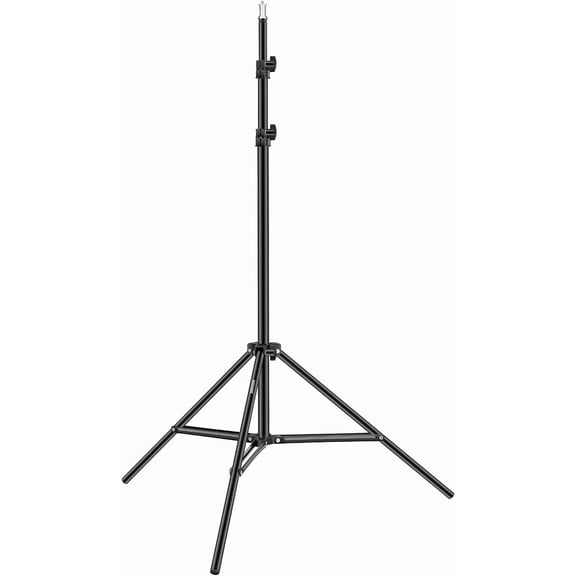 Neewer Metal Light Stand - 3-6.6ft Adjustable, 17.6lb Load for Softboxes/Reflectors/Umbrellas