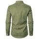 thumbnail image 3 of Blusa y camisa de manga larga con cuello vuelto para hombre, informal, de retazos a cuadros, con botones y cuello vuelto, blusa de manga larga para hombre, 3 of 6