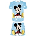 thumbnail image 2 of Bebé niños niñas niños Mickey traje verano niños niños niñas camiseta + Pantalones cortos 2 traje niños bebé niño niña conjuntos ropa 9T Gao Jinjia LED, 2 of 2