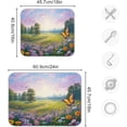 thumbnail image 3 of Dish Drying Mat Spring Landscape Flowers Absorbent Dry Mats for Dishes Draining Pad for Kitchen Countertop 18" x 24", 3 of 7