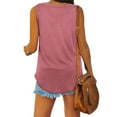 thumbnail image 5 of Weiqiqre Tops for Women Trendy 2025 Casual Soft Loose Spring Summer V Neck Sleeveless Tee Shirts Basic Trendy Outfits Clothes, 5 of 8