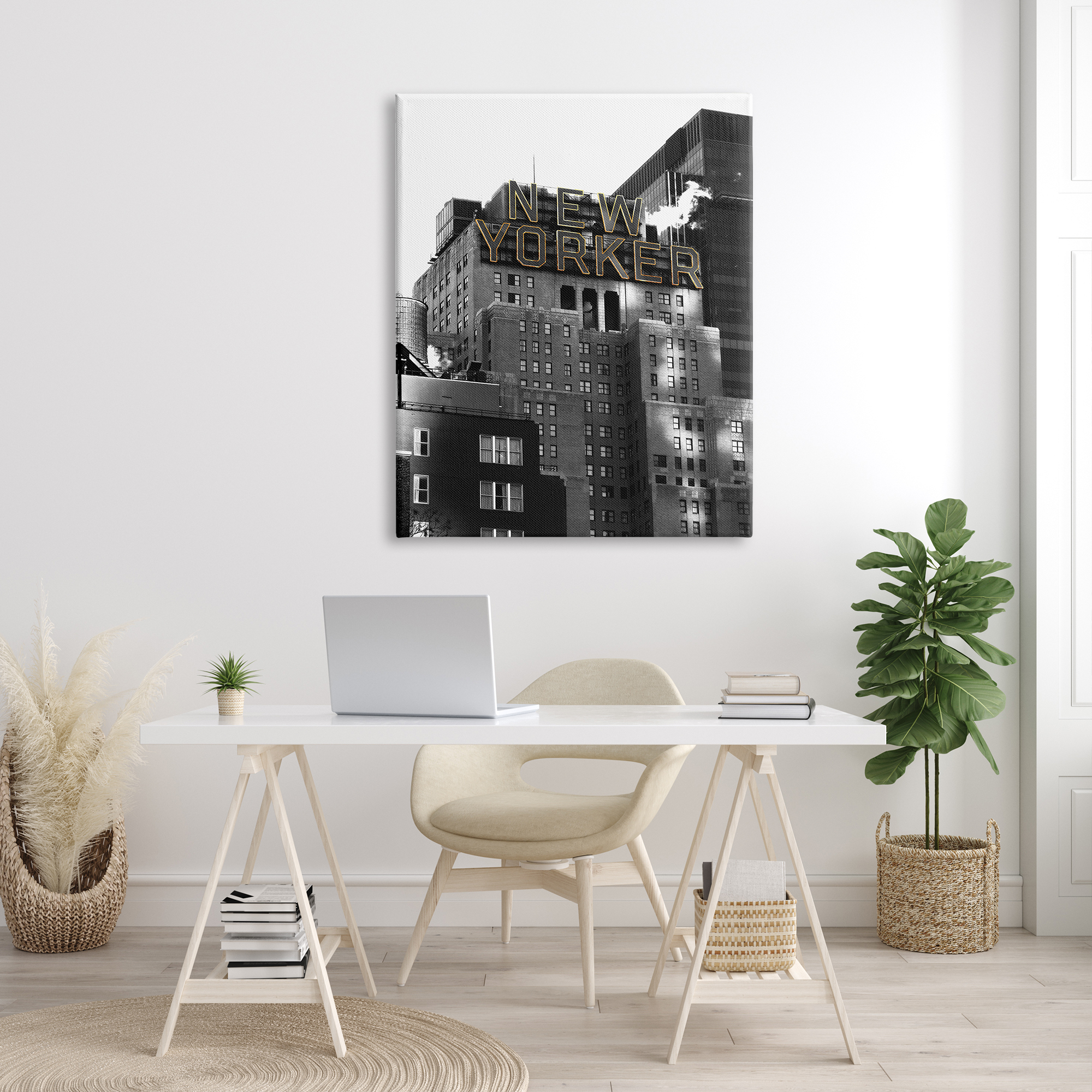 Stupell Industries New York Urban City Building Modern Architecture Photography, 36 x 48, Design by Ziwei Li