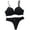 Black, variant on Padded Lace Push Up Bra Comfort Lingerie Set Lingerie for Women Black 85C