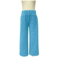 thumbnail image 3 of FAIWAD Girls Wide Leg Sweatpants Solid Color Casual High Waist Straight Leg Jogger Pants with Pockets, 3 of 6
