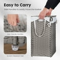 thumbnail image 4 of JOINSUN 90L Rattan Laundry Basket, Transform Your Home with the Stylish and Practical, for a Perfect Storage Solution for Dirty Clothes, Gray, 4 of 4
