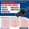 thumbnail image 2 of Whole Parts Dryer Thermistor Part# 00422221 - Replacement and Compatible with Some Bosch Dryers, 2 of 6