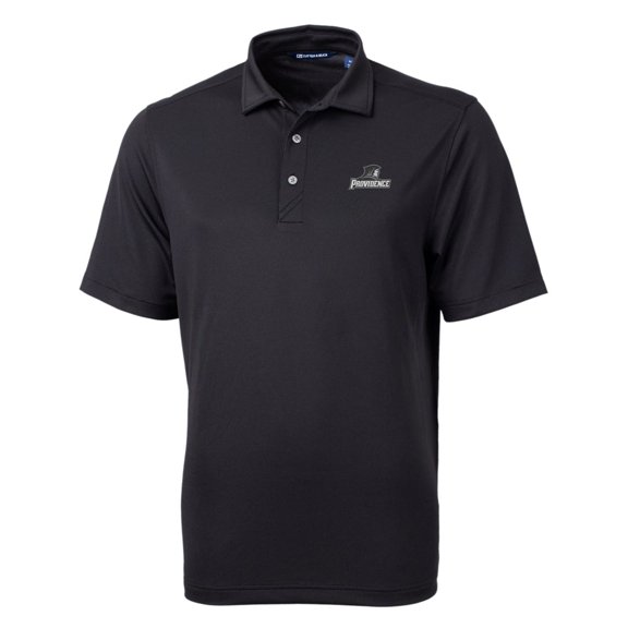 Men's Cutter & Buck Black Providence Friars Big & Tall Virtue Eco Pique Recycled Polo