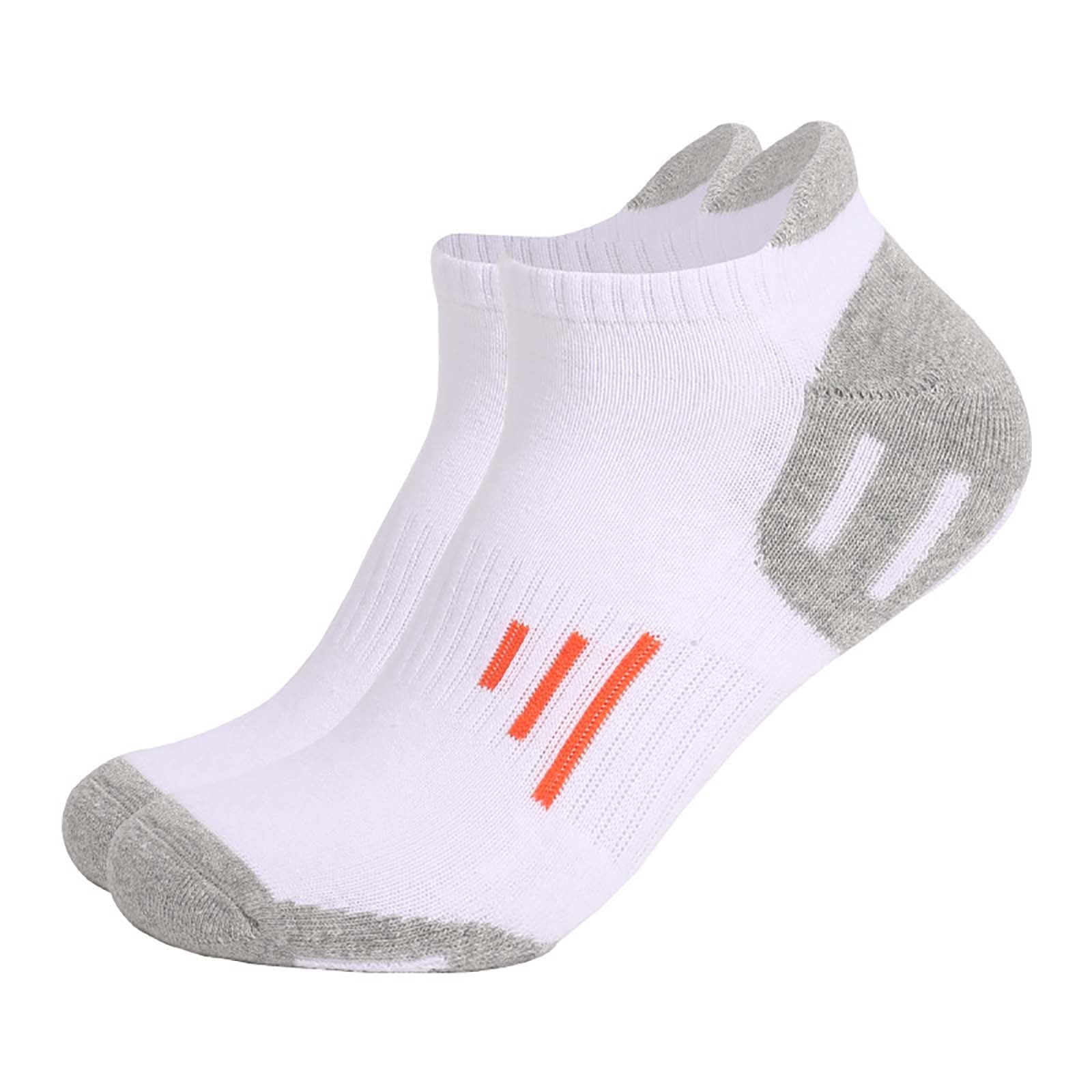 Wancir Mens Ankle Sport Socks 6 Pairs Cotton Cushioned Running Socks Breathable Anti-Blister Low Cut Tab Athletic Socks