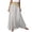 White, variant on Bbyeadc Maxi Skirts for Women Cotton Linen Elastic Waist Pleated Skirts High Waisted Swing Solid Color Casual Vacation Outfits with Belt,Blue (S)