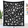 thumbnail image 1 of SUYOLL Halloween DIY Coloring Blanket For Adults And Kids Hand Coloring Art Activity Throw Blanket Creative Washable Blanket For Family Home And Holiday Activities, 1 of 3