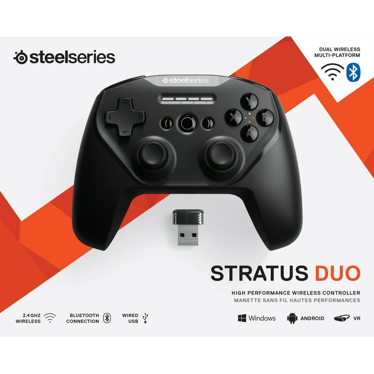 Bestil ben Tigge SteelSeries Stratus Duo Wireless Gaming Controller – Compatible with  Android, Windows, VR, and Chromebooks – Dual-Wireless Connectivity –  High-Performance Materials – Supports Fortnite Mobile - Walmart.com