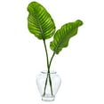 thumbnail image 1 of Nearly Natural Travelerâ€™s Palm in Glass Vase, Green, 1 of 1