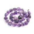 thumbnail image 2 of Raw Rough Natural Amethyst Beads Strands Nuggets 13~17x10~15x9~16mm Hole: 1mm about 26~29pcs/strand 16.73 inch(42.5cm), 2 of 3