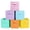 6 Colors Mix, variant on Collapsible Fabric Storage Cubes with Handles for Closet Shelves, Durable Foldable Storage Bins, 6 Pack, 10.5 x 11 x 10.5 Inches, Cream Color
