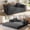 Gray, variant on Exnote 78" Convertible Sofa Bed, 5-in-1 Corduroy Futon Pull Out Couch, No Assembly Boneless Sleeper Sofa for Living Room & Bedroom, Green