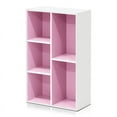 thumbnail image 3 of Furinno 11069WH-PI 5-Cube Reversible Open Shelf, White & Pink, 3 of 6