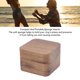 thumbnail image 3 of Caja De Anillo De Boda, Cierre De Madera Magnética Anillo De Bodas Caja De Anillo De Terciopelo Joya De Joyería Soporte De Anillo Cuadrado Para Compromisos, Bodas Y Aniversarios, 3 of 7