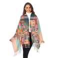 thumbnail image 3 of FORMRS Womens Scarf Winter Soft Long Big Warm Shawls Wrap Tassel Scarves, Cityscape Painting, 3 of 9