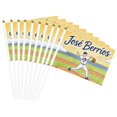 thumbnail image 1 of Drapeau de Mode Toronto Baseball JB Double Face à Main 5,5x8,2 Po, Polyester avec Mât en Plastique Mcp706, 1 of 7
