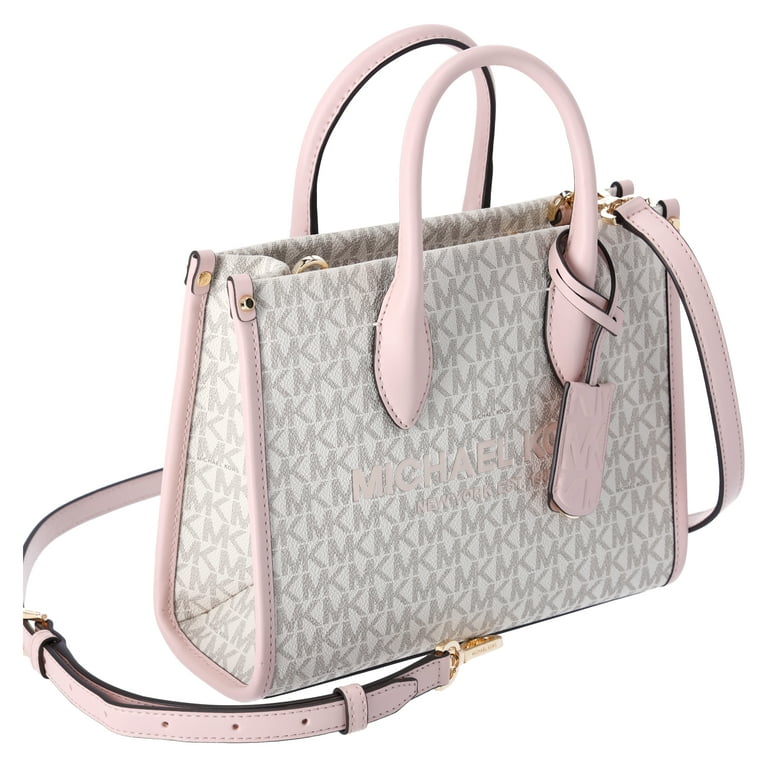 Michael Kors Mirella Shopper Crossbody, Top Zip, Powder