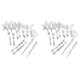 thumbnail image 1 of Adorno de Carámbano de Copo de Nieve Transparente Naiovety Cristal Acrílico Decoración de Árbol de Navidad Paquete de 2 (20) Piezas, 1 of 6