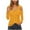 Yellow-17, variant on Perfectbot Womens Tops Cold Shoulder Long Sleeves Wide Strap Shirts Work Bussiness Dressy Blouse
