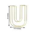 thumbnail image 3 of Efavormart 8" Tall Gold Wedding Centerpiece 3D Wire Letter Decoration For Wedding Party Decoration DIY Decoration Supplies - U, 3 of 10