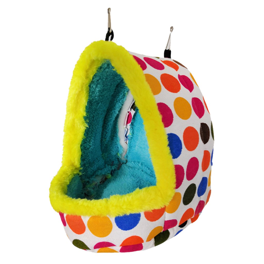 Hot Bird Bed House Winter Warm Hanging Bed Cave For Parakeet Hamster 