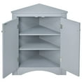 thumbnail image 4 of 2024 New Triangle Bathroom Storage Cabinet with Adjustable Shelves, Freestanding Floor Cabinet, for Home, Kitchen, Bathroom, 4 of 9