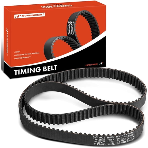 A-Premium Engine Timing Belt Compatible with Volkswagen Jetta Passat 2006-2008 Golf 2013 Eos 2007-2009 GTI 2006-2009 Golf R & Audi A4 A3 TT A3 Quattro A4 Quattro TT Quattro TTS Quattro 2.0L