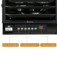 thumbnail image 5 of Ktaxon WiFi Smart Electric Garage Heater, 5000W Ceiling Mount Space Heater, 240-Volt Hard-Wired Heater Fan-Forced Shop Heater with Digital Thermostat, 12H Timer, Remote Control, Black, 5 of 13