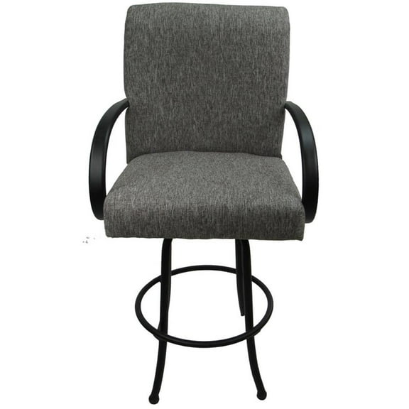 Swivel Counter 26" Bar Stool - M-60 Metal Black Frame