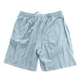 thumbnail image 5 of DBAIXID Shorts for Men Athletic Casual Realxed Trendy Lightweight Drawstring Mens Shorts Summer Stretch Essential Quick Dry Loose-Fit Yoga Shorts Light Blue XL, 5 of 5