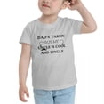 thumbnail image 3 of Dads Taken But My Uncle Is Cool And Single Funny Toddler T Shirts for Boys Girls (Gray, Youth S), 3 of 5