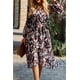 thumbnail image 4 of Vestido PRETTYGARDEN Floral Boho Cruzado Cuello en V Manga Larga Talla L, 4 of 5