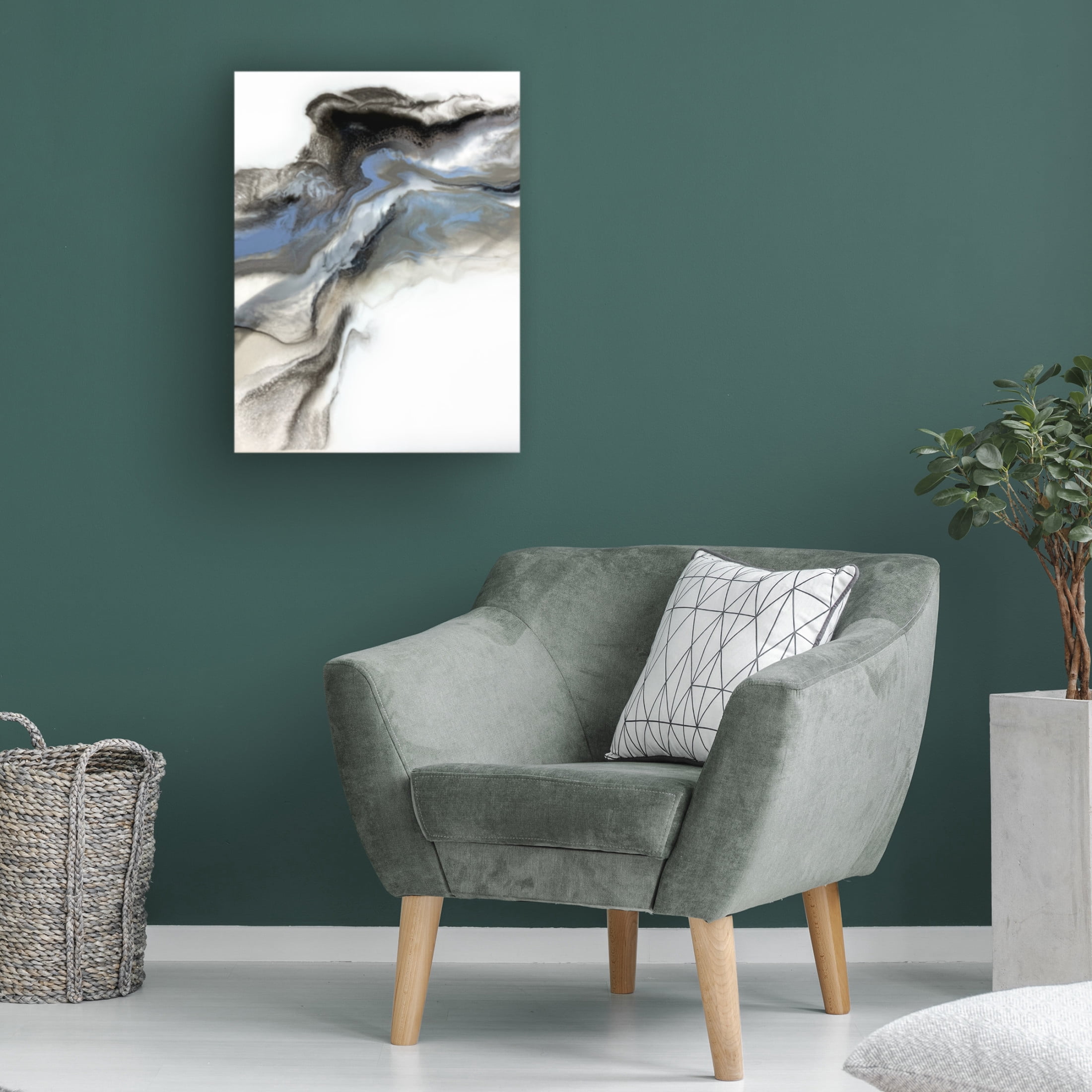 Trademark Fine Art Alyson Storms  Grey Smoke 3 Canvas Wall Art