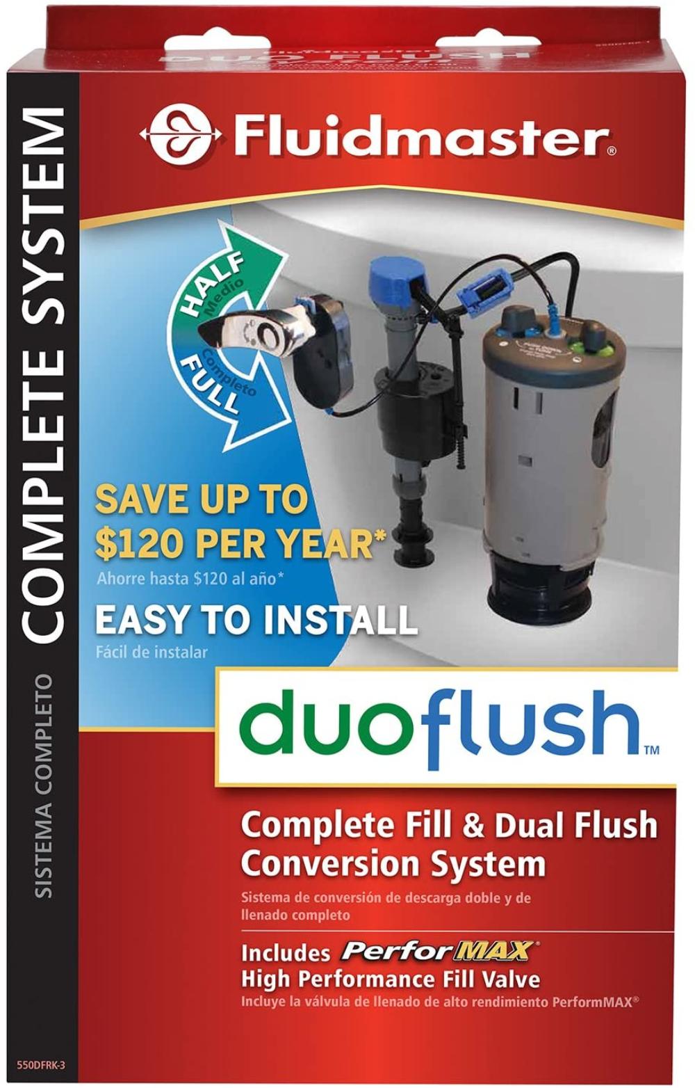 Buy Fluidmaster 550DFRK3 DuoFlush Complete Fill and Dual Flush