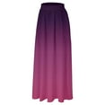 thumbnail image 5 of YUEJUIR Long Skirts for Women Women Floral Print Skirt High Waist Party Beach Pocket Long Maxi Skirt Flowy Skirt Linen Skirts for Women (Red,XL), 5 of 5