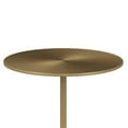 thumbnail image 4 of Aron Living Poke 12.6" Mid-Century Marble and Metal Side Table in Gold, 4 of 5