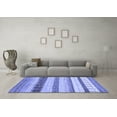 thumbnail image 3 of Ahgly Company Indoor Rectangle Abstract Blue Contemporary Area Rugs, 7' x 10', 3 of 4
