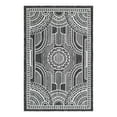 thumbnail image 2 of Unique Loom Outdoor Traditional Collection Area Rug - Deco (2' x 3' 1" Rectangle Black and White), 2 of 6