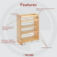 Pull Out Base Organizer Adjustable Shelves for Full Height