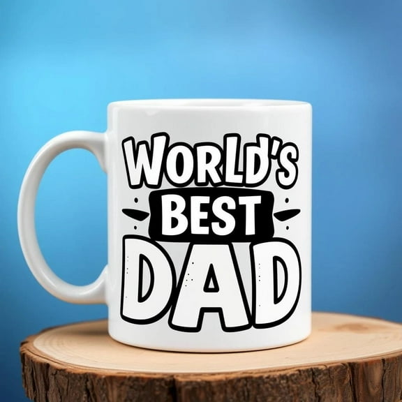 World's Best D.ad Mug – F.ather’s Day Coffee Cup – Thoughtful Coffee Cup for Him
