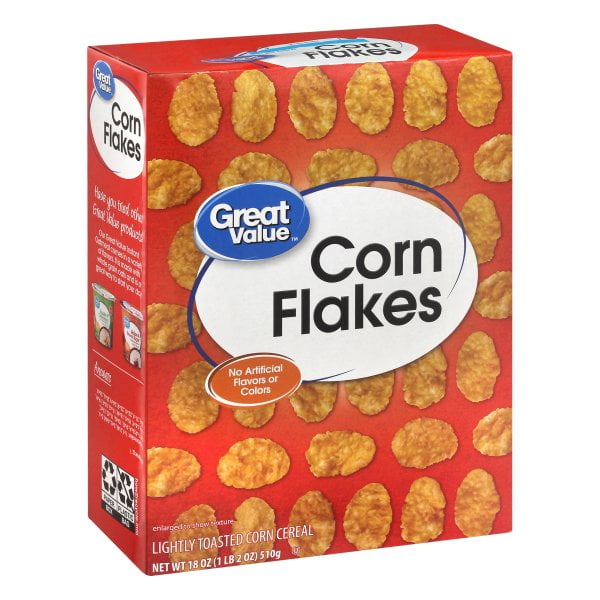 Great Value Corn Flakes, 18 oz
