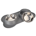 thumbnail image 1 of Dog Water Food Bowl Set, High Temp  Prevent Spill Convenient Dog Bowls Dishwasher Safe  For Cat For Small Medium Large Dogs, 1 of 8