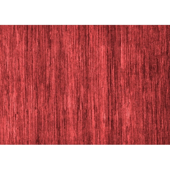 Ahgly Company Indoor Rectangle Abstract Red Modern Area Rugs, 2' x 3'