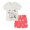 Beige, variant on Toddler Boys 2 Piece Outfits Short Sleeve Cartoon Prints T Shirt Tops Shorts Clothes Sets Size 18-24 Months ,Beige